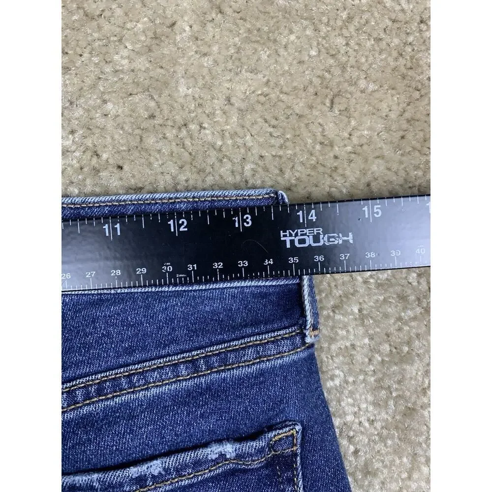 Old Navy Womens Size 2 Petite Rockstar Super Skinny Whiskered Ankle Jeans #661